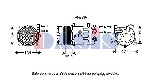 AKS DASIS Kompressori, ilmastointilaite 851872N